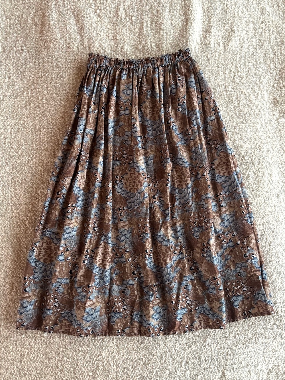 Autumnal Handmade Cotton Skirt